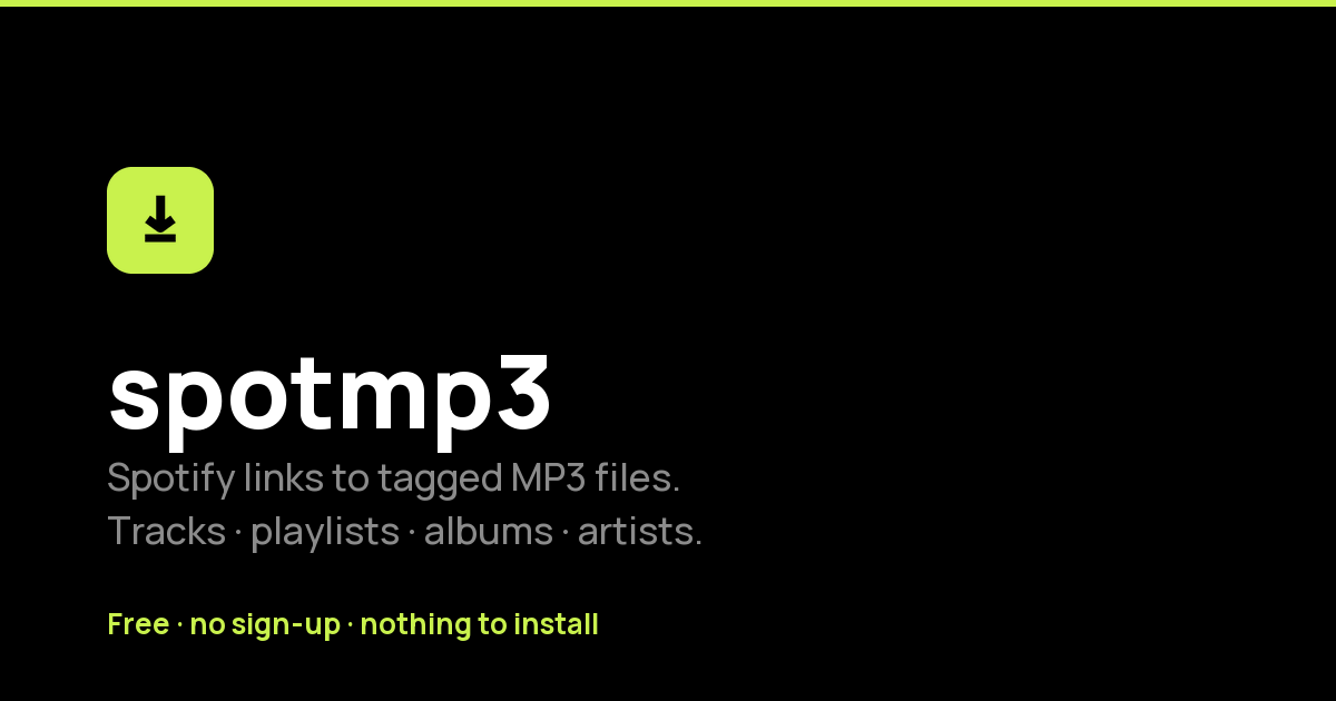 spotmp3 screenshot